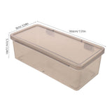 10-Pack Light Grey Plastic Desktop Cash Organizer with Lid for and Money Storage Box V1369-AZ3-W-22633
