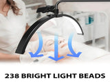 Half Moon Floor Fill Lamp for Salon Tattoo Eyelash Makeup Beauty LED Lash Light Black V201-BTHDM6XBL8AU