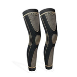 Compression Leg Sleeves - Knee & Calf Support for Running, Arthritis, Joint Pain Relief - Infused V1370-AZ4-17589