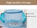 Tutuviw 4Pcs Large Capacity Collecting Bag Cylindrical Mesh Beach Bag Beach Mesh Bag Toys Seashell V1189-WXFWAL-20260319-01587