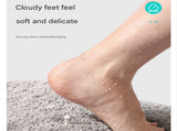 Khaki 60*90cm Luxury 3.5cm Shag Bath Mat Silver Ion Antibacterial Technology Quick Dry Non-Slip V888-ELOSUNG46447