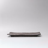 Platter Rectangular 32cm Matte Black Glaze V637-C0382