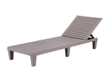 Gardeon Sun Lounge Adjustable Recliner Patio Outdoor Furniture Lightweight Brown FF-LOUNGE-PP-BR