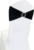 Spandex Chair Sashes Bands 50PCS Stretch Chair Ties Bows with Buckle Slider for Wedding Party V1258-DP02-C-1409