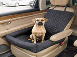 Waterproof Dog Car Seat Bed for Front Passenger Seat, Portable Pet Car Booster Seat with Anti-Slip V1341-ZY-AVVS35P4-COFFEE