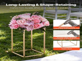 Wedding Flower Stand, 10PCS 40cm Column Flower Stand, Floral Stands with Acrylic Laminate, Gold V952-HLHJLFT10J40F3YRH001V0