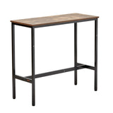 VEVOR Table, Sturdy Metal Frame High Top Pub Table, Narrow Long Kitchen Dining, Cocktail Counter V952-JXBTZJXBTZW3T867K001V0