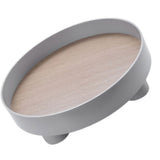 Round Plastic Serving Tray Cosmetic Storage Table Desk Organizer Container for Snack Food Ornaments V1294-YM0716-3117220164712