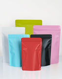 100 Pack Resealable Stand Up Bags,7.9" x 11.8" Smell Proof Pouch Sealable Foil Pouch Bags for V1258-DP02-F-782