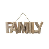 Hand-Made Driftwood 'Family' Wall Art 50x4cm V637-33763FAM