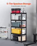 VEVOR Storage Shelves 16" D x 32" W x 63" H 5-tier Garage Storage Shelving，406 x 813 x 1600 mm V952-JSBSXHJ16326QJTGOV0