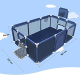 Baby Playpen Safety Gate Dark Blue V178-66817
