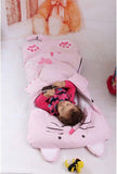Children's Sleeping Bag 160x60cm Cartoons, soft warm, green V1188-MS101-00754-1