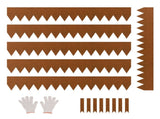 Steel Landscape Edging, 6 Packs 40 x 6 in Weather-Resistant & Pre-Rust Metal Landscape Edging, V952-NHGJSPZ6PCS4V29W9V0