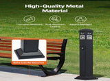Cigarette Butt Receptacle, Weatherproof Cigarette Butt Container with 4 Disposal Openings & Top V952-SYYHTLSKZFTTQ80S0V0