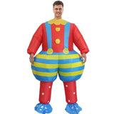 Suspenders Clown Cartoon Costumes Air Model Inflatable Costume Funny Dress Up Props Halloween Party V1263-JX-7942