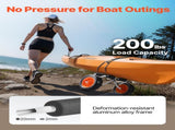 Kayak Cart, 90 kg Load Capacity, Foldable Kayak Trolley with 25.4 cm Solid Rubber Tires & 1 Ratchet V952-SPSPHTTC10IN3S906001V0