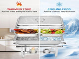 Alston 4.5LX2 Chafing Dish Set, Premium 410 Stainless Steel Buffet Warmer, Bain Marie Food Server XFYA-BW-2T