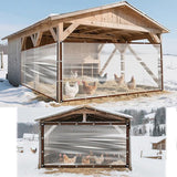 Transparent tarpaulin with eyelets, transparent tarpaulin for outdoor use, waterproof film, woven V1188-ZXY-131-217