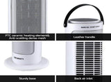 Devanti 2000W Ceramic Tower Heater Space Heaters Oscillating Indoor White CTH-B-2000-WH