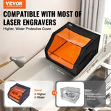 Laser Engraver Enclosure, 800 x 800 x 500 mm, Flame Retardant and Fireproof Protective Cover, with V952-JGDKJBHZJGDK5Z5H1V9