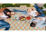 Yellow Stripes Stitching Premium Picnic Mat Extra Thick & Waterproof Oxford Cloth Camping Blanket V888-ELOSUNG21267