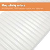 1Pc White Plastic Washboard for Laundry Home Use Wavy Surface Handheld Design V1370-AZ4-16830