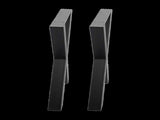 X-Shaped Table Bench Desk Legs Retro Industrial Design Fully Welded - Black V63-834831