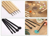 Polymer Clay Tools, Clay Tools Kit, 24pcs Clay Sculpting Tools Set with Stylus and Rock Painting Kit V1366-AZ2-W-24188