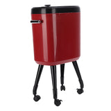 Tall Trash Can with Wheel Legs 15L Large Capacity Narrow Garbage Can for Kitchen Bathroom Living V1294-YM0901-3117250150411