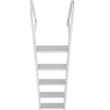 Removable Dock Ladder 5 Steps, 159 kg Load Capacity, Pontoon Boat Ladder with 4'' Wide Step & V952-MTXTCXSJFHXJDO516V0