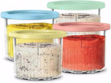 Creami pint ice cream containers and lids for Ninja, 4-piece set of cream ice cream V1188-MS-311-002