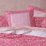 Logan and Mason 250TC Gatika Pink Cotton Sateen Quilt Cover Set Queen V442-LED-QUILTCS-GATIKA-PINK-QS