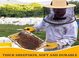 Beekeeping Gloves Hats Set 2 Pack Beekeeping Fencing Veil Mosquito Hats Netting Sun Net Hat with V1370-AZ4-07739