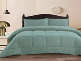 Ramesses Aqua 3- Piece Mink Flannel Comforter Set Queen V442-KIT-COMFORTER-3PCMINKFLANNEL-AQUA-QS
