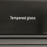 TV Cabinet with 3 Storage Drawers Extendable With Glossy MDF Entertainment Unit in Black Color V43-TVC-MRLNBL