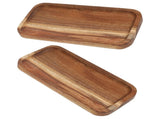 SWETRACE Wood Fruit Tray Wooden Tray Multi-Color 2Set V1189-LWWAL-20260327-03686