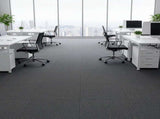 5m Dark Grey Carpet Tiles Set Commercial & Domestic Flooring for Office, Retail, Home V63-952981