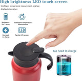 Vacuum Insulated Stainless Steel Tea Pot With Infuser Filter And Temperature Display Lid For Home V1237-ZY-807-295