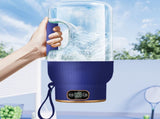 Portable 1200ml Electric Mixing Cup, Stainless Steel & Glass Body, Squeeze Bottle for Protein V1189-LWWAL-20260401-07281
