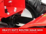 7HP Tiller Cultivator 4 Strokes Rotating Tines Power Handheld Rotary Hoe 4 Blades V379-TILLRCLTR7