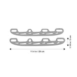 1 Pair Stainless Steel Replacement Blades for Ice Skating Shoes Practical Skate Blade Set V1370-AZ4-18051