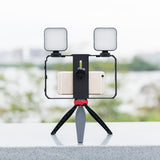 Vlogging Live Broadcast Led Selfie Light Video Rig With Smartphone Handle And Tripod PRL-5111ACD