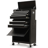 Bullet 8 Drawer Tool Box Cabinet Chest Storage, Toolbox Garage Organiser Set, Black V219-TOLCABBU81KA
