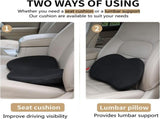 Car Seat Cushion - Memory Foam Car Seat Pad - Sciatica & Lower Back Pain Relief - Car Seat Cushions V1258-DP02-WO-766