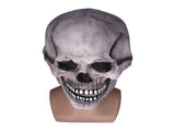 Scary Skull Mask with Movable Jaw Flexible Latex Halloween Costume Party Props Cosplay AccessoryDark V1294-YM0714-3117210187712