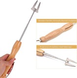 6 Pcs Marshmallow Roasting, 32 Inch Long Stainless Steel SmoresSticks Extendable Marshmallow V1259-DP01-A-2608