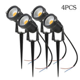 Tomshine 5W 4 Pack COB LED Lawn Lamp AC/DC 12V Outdoor Decorative Landscape light 500LM Super Bright V1294-YM0901-L1650WW-2