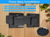 Flip Gate Latch Lock, Adjustable Flip Gate Latch Lock with 3 Padlock Hole, Heavy Duty Aluminum Alloy V1192-AZ-W-28820