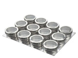 12 Magnetic Spice Jar Tins and Steel Plate - 150g Seasoning Storage Containers V238-SUPDZ-39963225227344